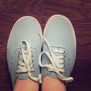 Baby blue Vans women’s  size 10 men’s size 8.5